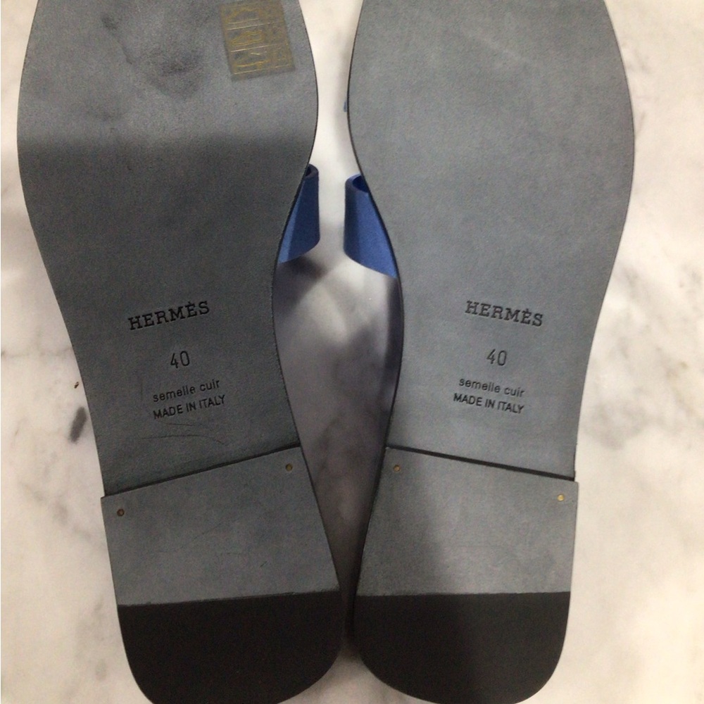 Hermes Oran blue Sandals - Picture 6 of 7